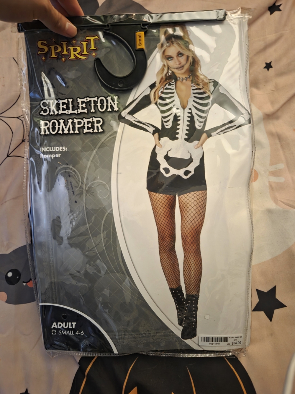 Spirit Skeleton Romper - Black & White